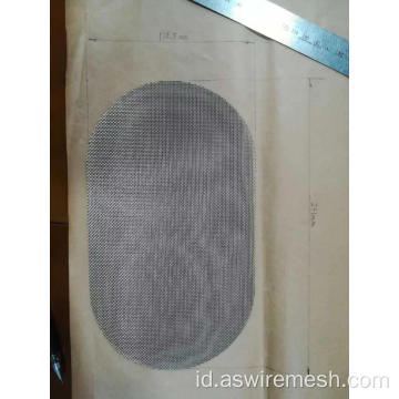 bentuk oval stainless steel kawat mesh